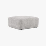 Módulo de sofá pouf cinza COTILLARD - Image 3