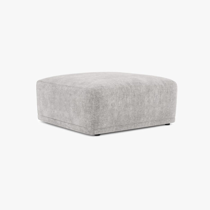 Módulo de sofá pouf cinza COTILLARD - Image 3