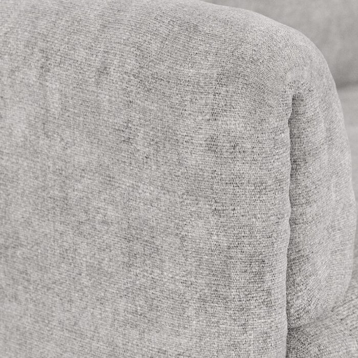 Módulo de sofá pouf cinza COTILLARD - Image 4