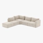 Módulo de sofá pouf bege COTILLARD - Image 8