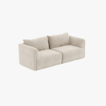 Módulo de sofá pouf bege COTILLARD - Image 9