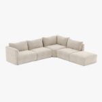 Módulo de sofá pouf bege COTILLARD - Image 7