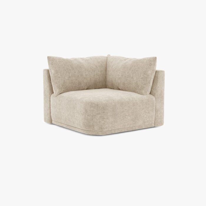 Module de canapé d'angle beige COTILLARD – Image 1