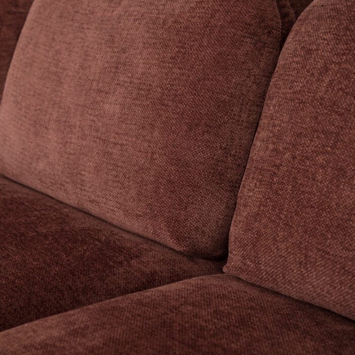 Canapé chaise longue droite bordeaux ARLEN – Image 4