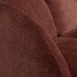 Canapé chaise longue gauche bordeaux ARLEN – Image 5