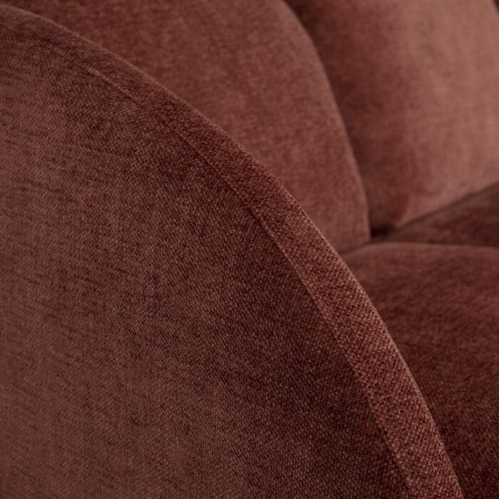 Canapé chaise longue gauche bordeaux ARLEN – Image 5
