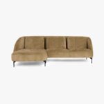 Canapé chaise longue gauche moutarde ARLEN