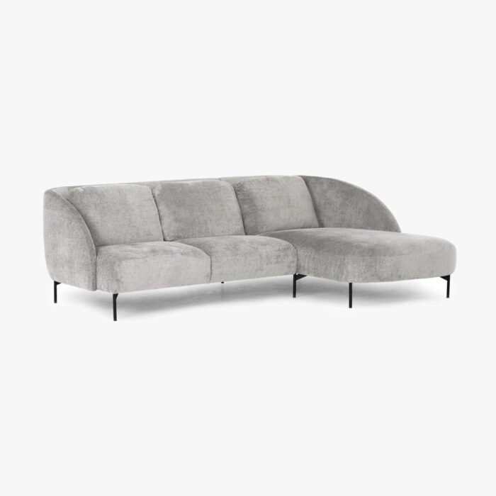 Canapé chaise longue droite gris ARLEN – Image 2