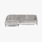 Canapé chaise longue gauche gris ARLEN