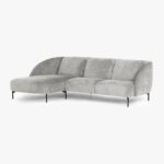 Canapé chaise longue gauche gris ARLEN – Image 3