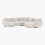 Módulo de sofá chaise longue braço direito bege DICAPRIO - Image 2