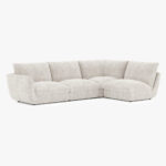 Módulo de sofá chaise longue braço direito bege DICAPRIO - Image 12