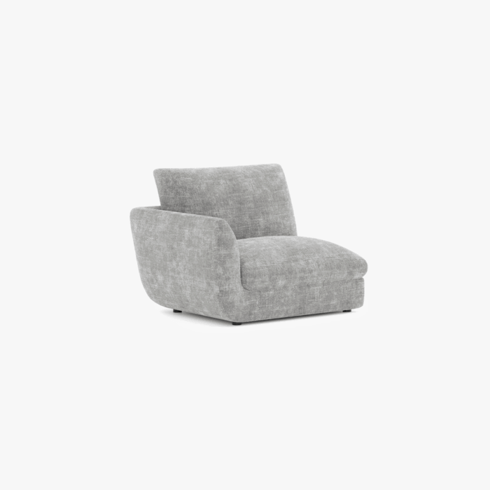 Module de canapé chaise longue accoudoir droit gris DICAPRIO – Image 10