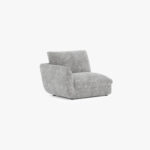 Module de canapé chaise longue accoudoir droit gris DICAPRIO – Image 11