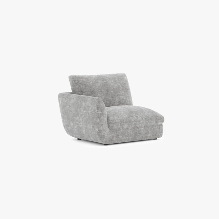 Module de canapé chaise longue accoudoir droit gris DICAPRIO – Image 11
