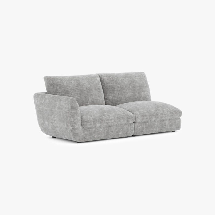 Module de canapé chaise longue accoudoir droit gris DICAPRIO – Image 12