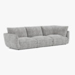Module de canapé chaise longue accoudoir droit gris DICAPRIO – Image 13