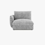 Module de canapé chaise longue bras gauche gris DICAPRIO