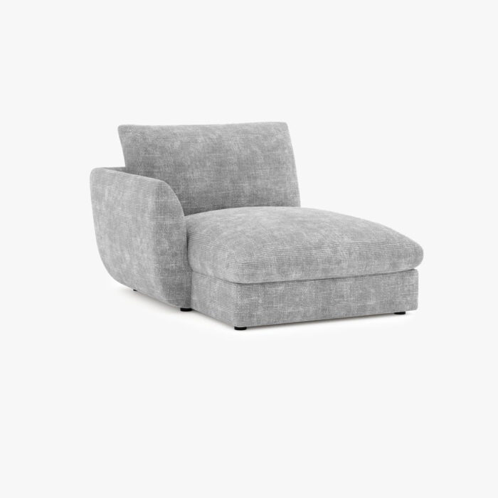 Module de canapé chaise longue bras gauche gris DICAPRIO – Image 7