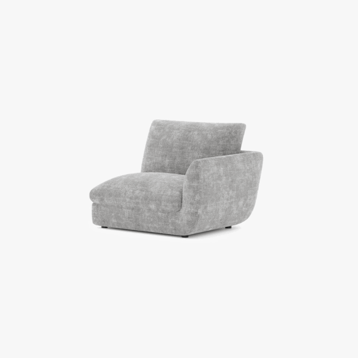 Module de canapé chaise longue bras gauche gris DICAPRIO – Image 10