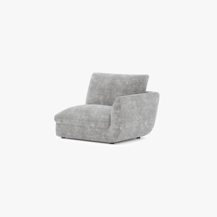 Module de canapé chaise longue bras gauche gris DICAPRIO – Image 11