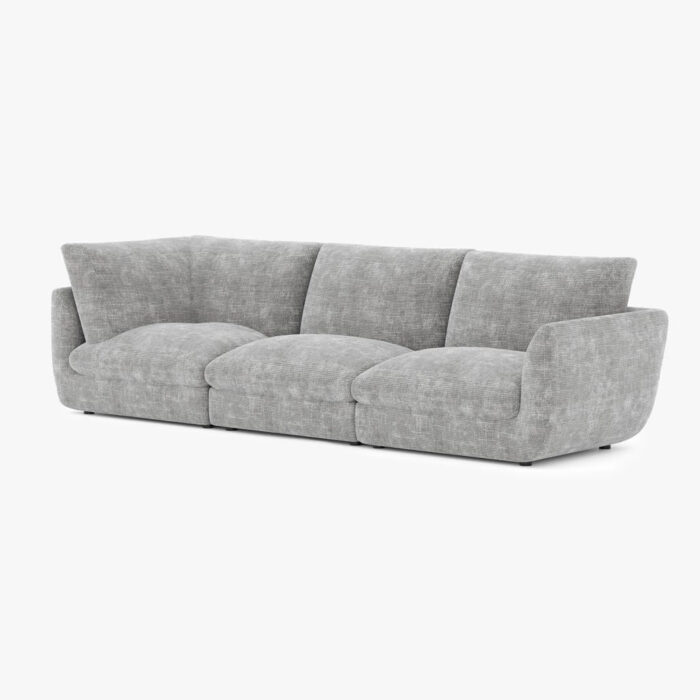 Module de canapé chaise longue bras gauche gris DICAPRIO – Image 13