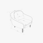 Fauteuil gris BULLOCK – Image 5