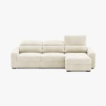 Canapé chaise longue beige KEEN