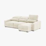 Canapé chaise longue beige KEEN – Image 6