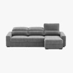 Canapé chaise longue anthracite KEEN