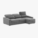 Canapé chaise longue anthracite KEEN – Image 3