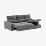 Canapé chaise longue anthracite KEEN – Image 5