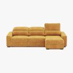 Canapé chaise longue jaune KEEN