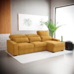 Canapé chaise longue jaune KEEN – Image 2