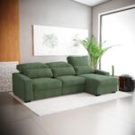 Canapé chaise longue vert KEEN – Image 2