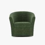 Fauteuil pivotant vert DUPARC – Image 2
