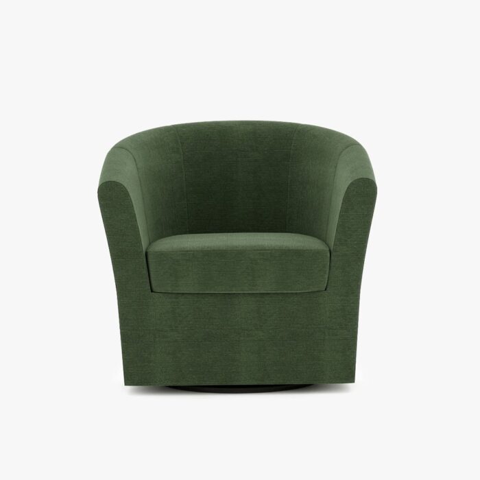 Fauteuil pivotant vert DUPARC – Image 2