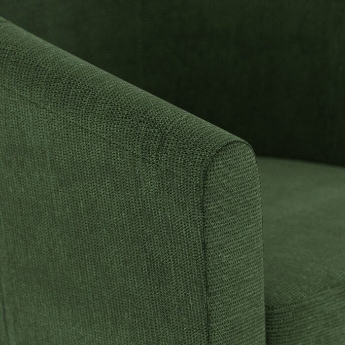 Fauteuil pivotant vert DUPARC – Image 4