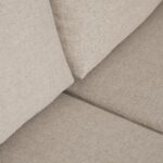 Canapé avec pouf à droite beige CRAIG – Image 6