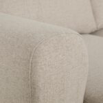 Canapé avec pouf à droite beige CRAIG – Image 7