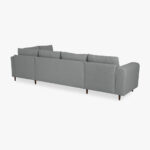 Canapé avec pouf à droite gris CRAIG – Image 5