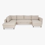 Canapé chaise longue gauche beige CRAIG