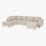 Canapé chaise longue gauche beige CRAIG – Image 3
