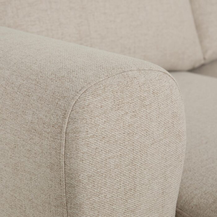 Canapé chaise longue gauche beige CRAIG – Image 7