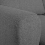 Canapé avec pouf à gauche gris CRAIG – Image 7