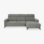 Canapé chaise longue droite gris BARDEM