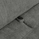 Canapé chaise longue droite gris BARDEM – Image 2