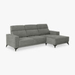 Canapé chaise longue droite gris BARDEM – Image 4