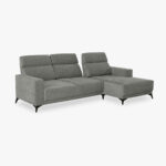 Canapé chaise longue droite gris BARDEM – Image 6