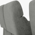 Canapé chaise longue droite gris BARDEM – Image 9